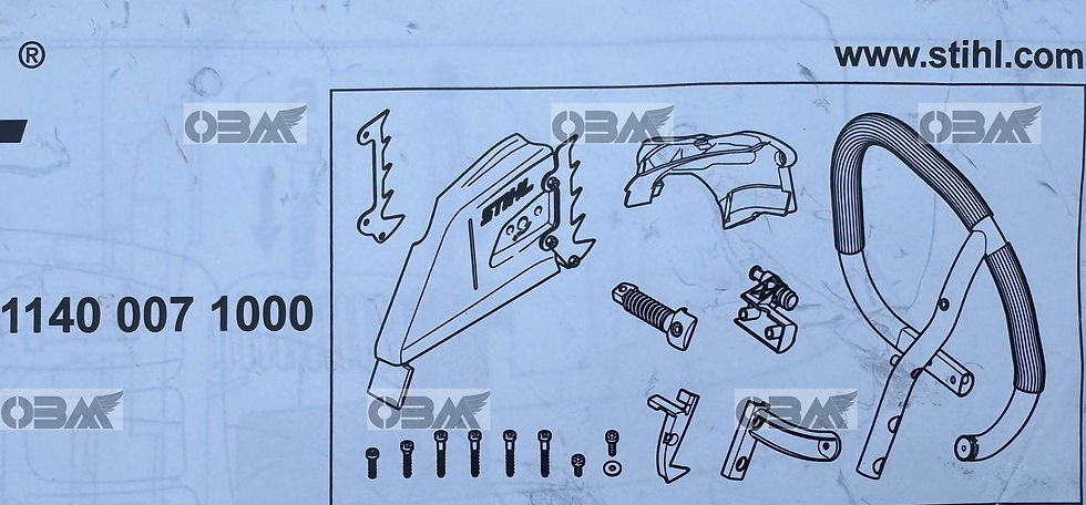Thumbnail: STIHL Genuine MS400 Full Wrap Handle Skirted CC and Dogs Kit   # 1140 007 1000