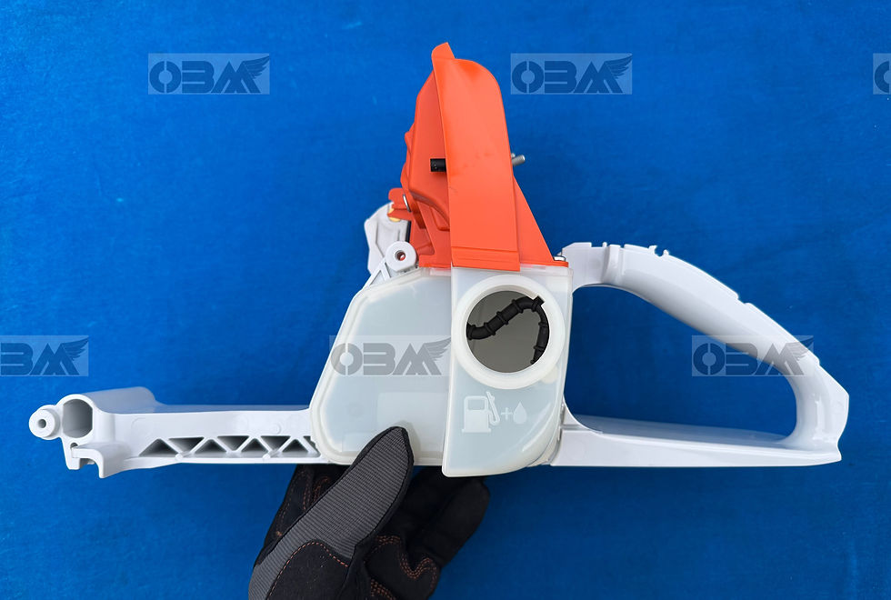 Thumbnail: STIHL Genuine 064 066 Flat Top Fuel Tank (NLA)  #1122 350 0827 was 1122 350 0816