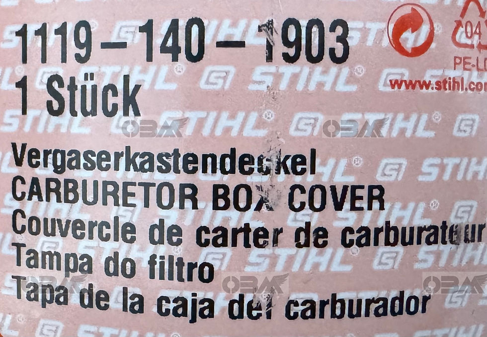 Thumbnail: STIHL Genuine 038 Shrouded Air Filter Cover (NLA) # 1119 140 1903