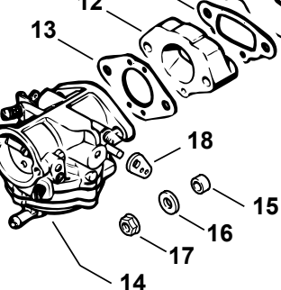 Thumbnail: STIHL Genuine 070, 090 Plastic Carburettor Bushes (2) #1106 121 8701