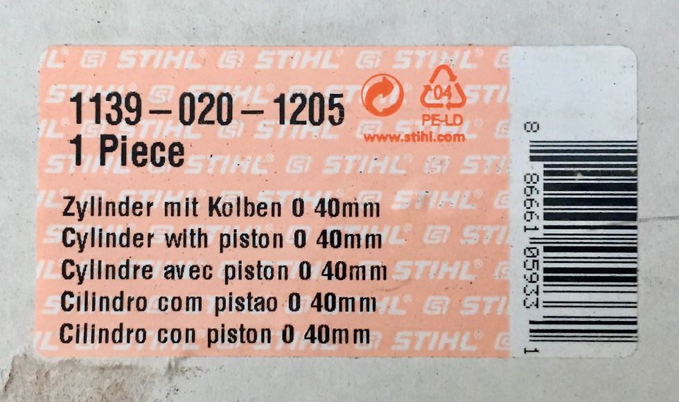 Thumbnail: STIHL Genuine MS211, MS211C Cylinder Assy  #1139 020 1205