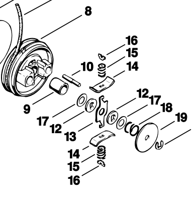 Thumbnail: STIHL Genuine 070 090 Starter Washer (Fairbanks Morse Starter)  # 1106 195 3200
