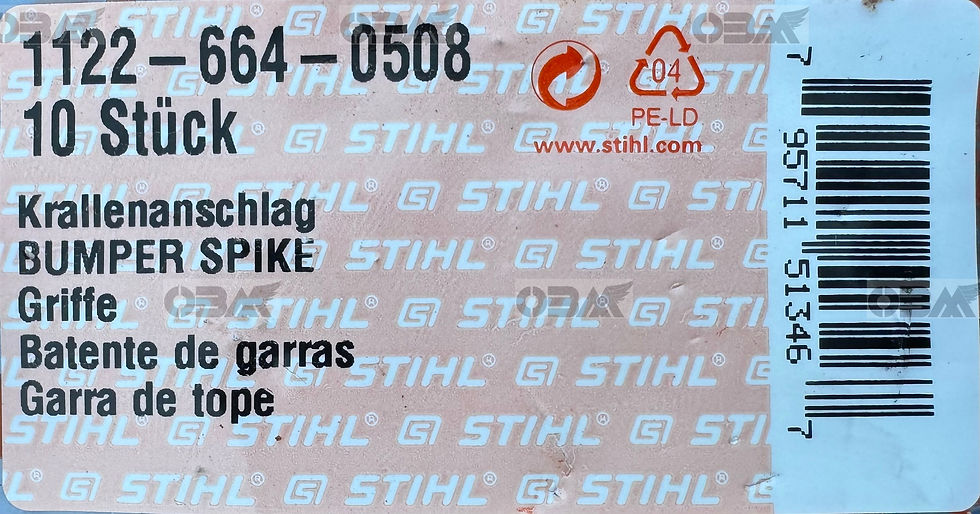 Thumbnail: STIHL Genuine 064 066 MS660 MS661 Magnum Inner Dog Spike  # 1122 664 0508