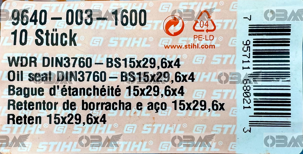 Thumbnail: STIHL Genuine 034, 036 Crankcase Seal Set  #9640 003 1190, 9640 003 1340