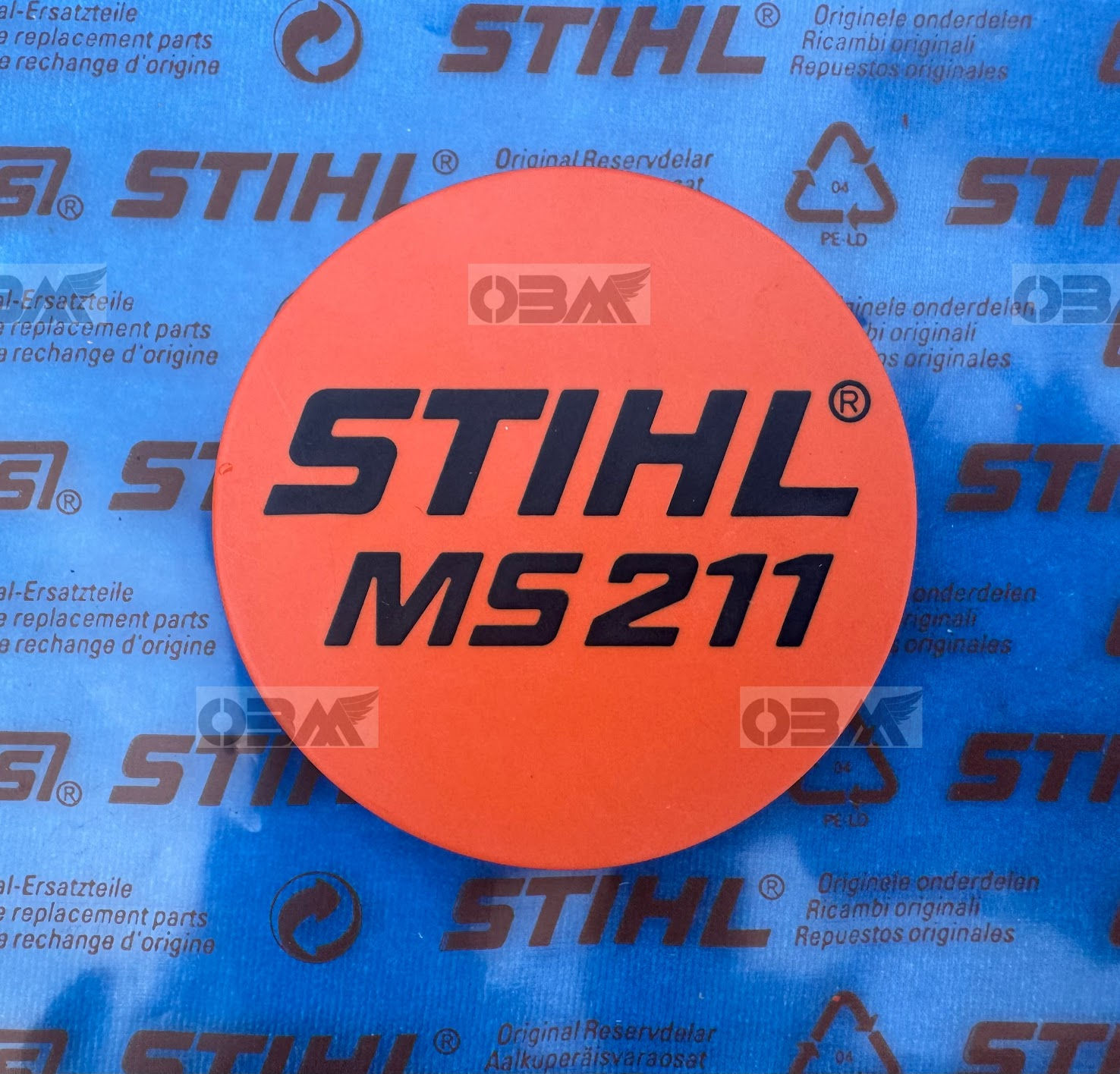 STIHL Genuine MS211 Model Plate  # 1139 967 1503