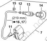 Thumbnail: STIHL Genuine MS661 Non M-tronic Coil  # 1144-400-1303