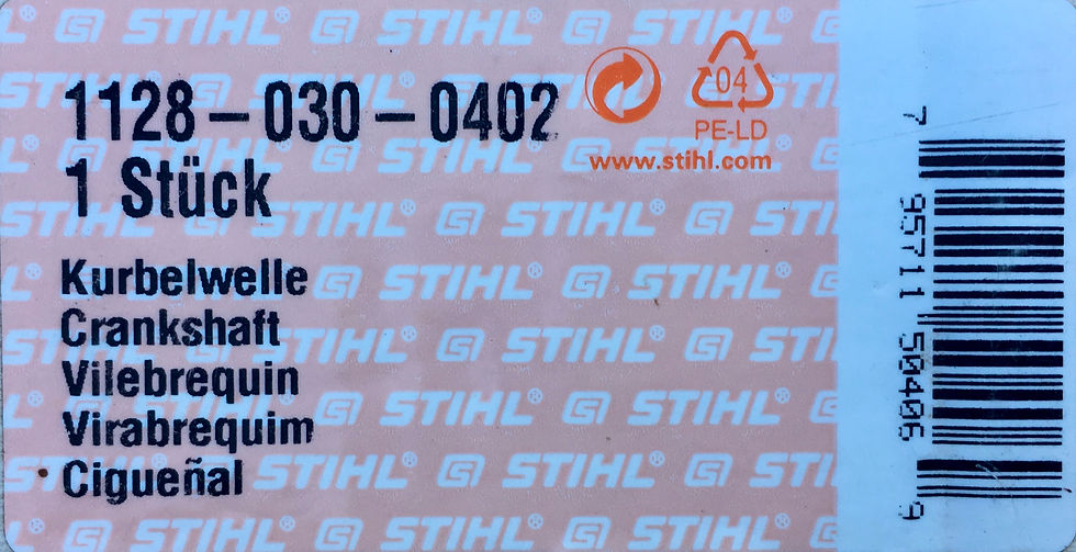Thumbnail: STIHL Genuine 046 MS460 MS461 Crankshaft Assembly #  1128 030 0402