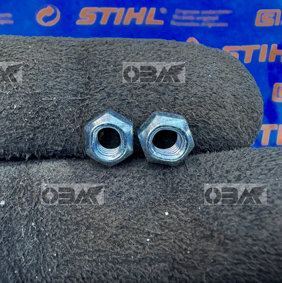 Thumbnail: STIHL Genuine M5 Squash Nuts x 2  fit many saws from 024 to 661  # 9214 320 0700