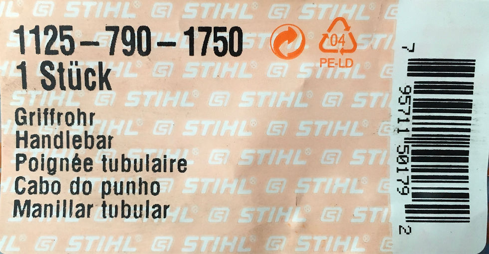 Thumbnail: STIHL Genuine MS340, MS360, 034, 036 Front Handle (Later Style)  # 1125 790 1750