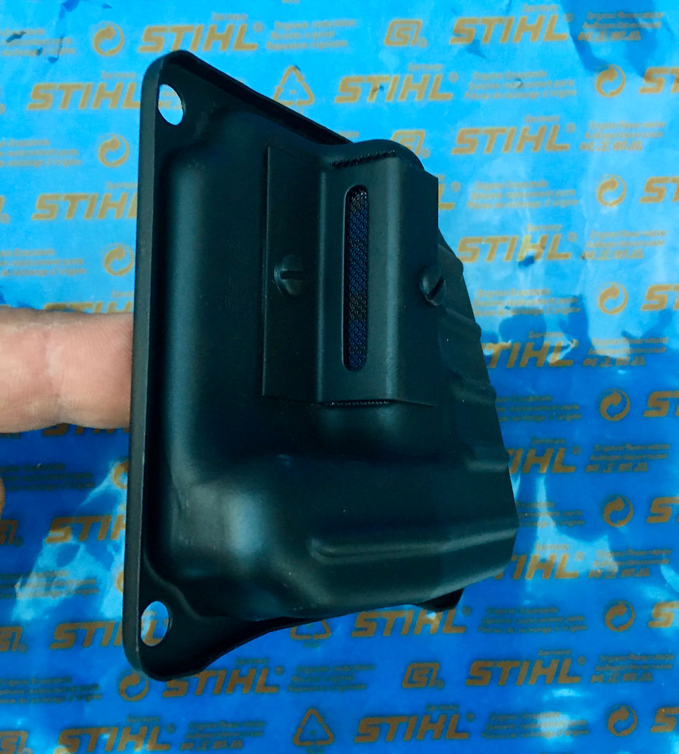 Thumbnail: STIHL Genuine 1128 Series Dual Port Muffler Front Cover  #1128 140 0801