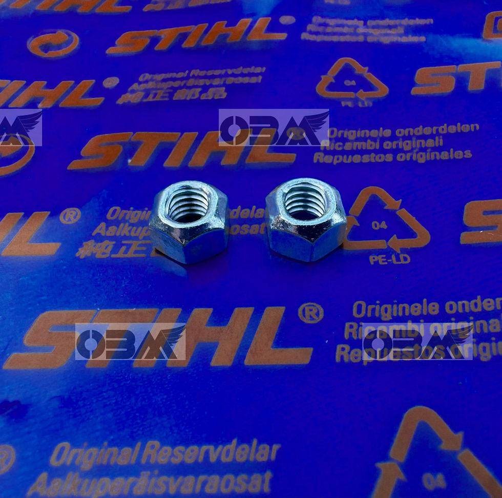 Thumbnail: STIHL Genuine M5 Squash Nuts x 2  fit many saws from 024 to 661  # 9214 320 0700