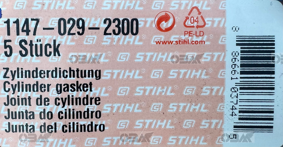 Thumbnail: STIHL Genuine MS500i Cylinder Gasket # 1147 029 2300