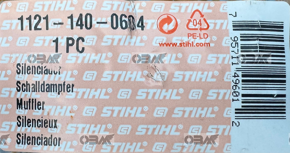 Thumbnail: STIHL Genuine 024 026 MS240 MS260 Muffler Assembly  # 1121 140 0604