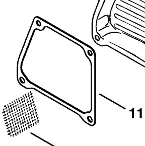 Thumbnail: STIHL Genuine 064 066 MS660 Muffler Cover Gasket  # 1122 149 0500