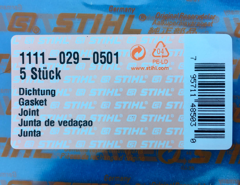 Thumbnail: STIHL Genuine 1111 Series Crankcase Gasket   # 1111 029 0501