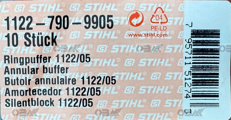 Thumbnail: STIHL Genuine 064 066 MS660 LH Front AV Buffer  # 1122 790 9905
