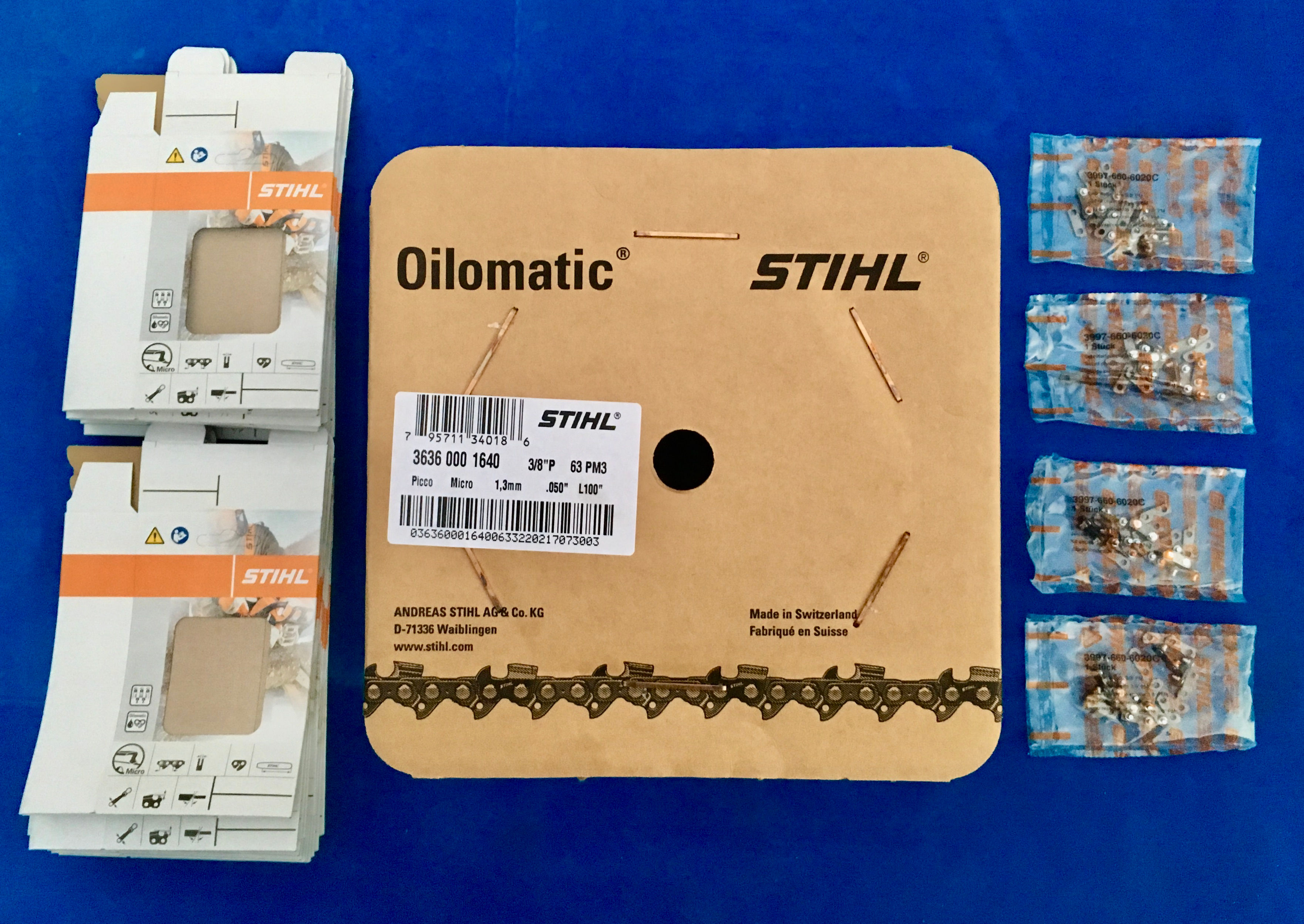 STIHL 63PM100FT  3/8"P x .050" Picco Micro chain for Arborists  #3636 000 1640