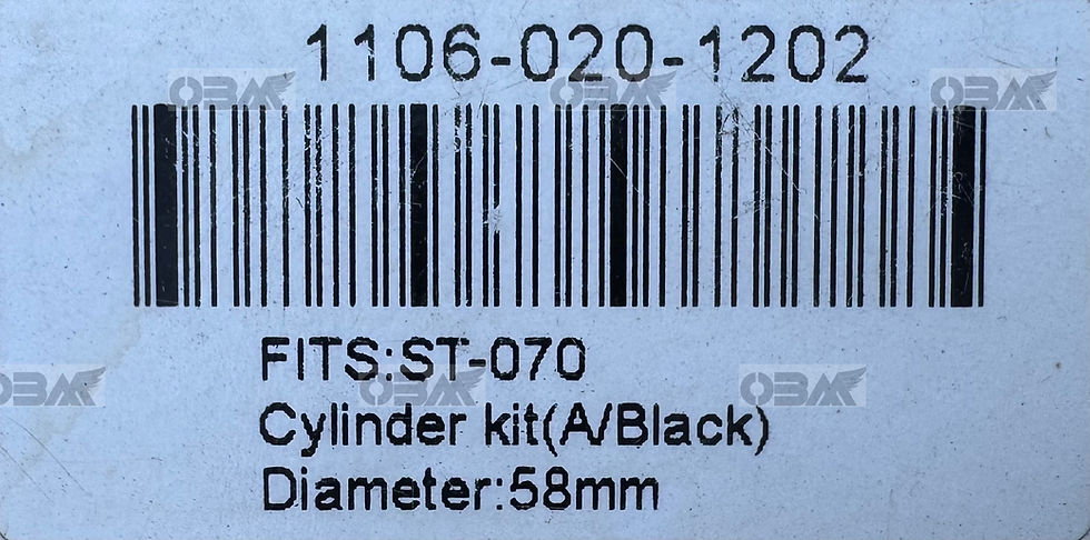 Thumbnail: STIHL / NEW WEST 070 Nikasil Cylinder Assembly  # 1106 020 1202 NW