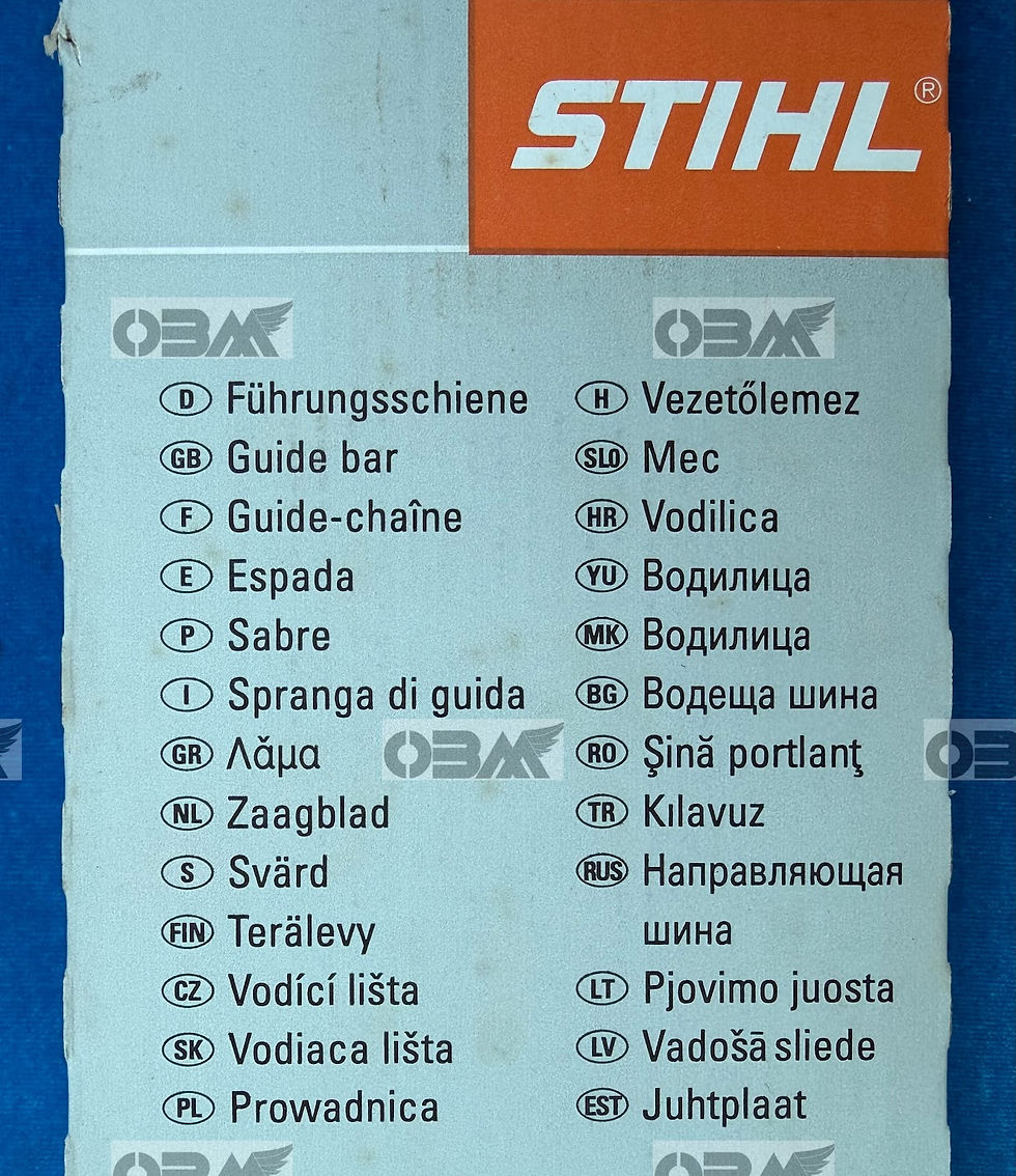 Thumbnail: STIHL 21" x .063"DUROMATIC (NLM) Bar for the 08 08S E30 Saws  MIG  # 300