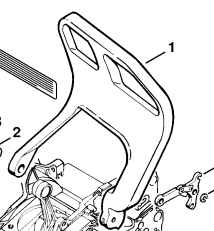 Thumbnail: STIHL Genuine 066, MS660 Chain Brake Actuator # 1122 790 9101
