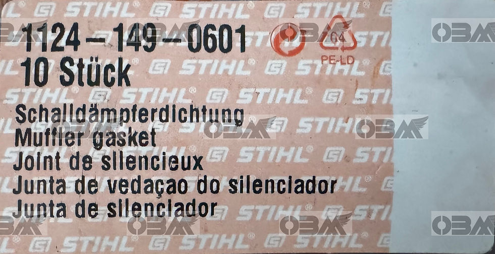 Thumbnail: STIHL Genuine MS780, MS880 (later model) Muffler Gasket  # 1124 049 0601