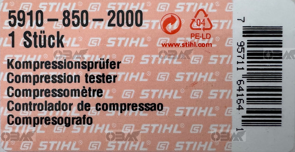 Thumbnail: STIHL Genuine Small Engine Compression Tester (fits M10 Plugs) #5910 850 2000