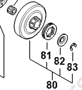 NEW Genuine STIHL OEM Clutch Rim Sprocket Kit 3/8 7T MS500i MS461 1128 007 1017