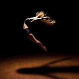 Dancer Jumping in Air