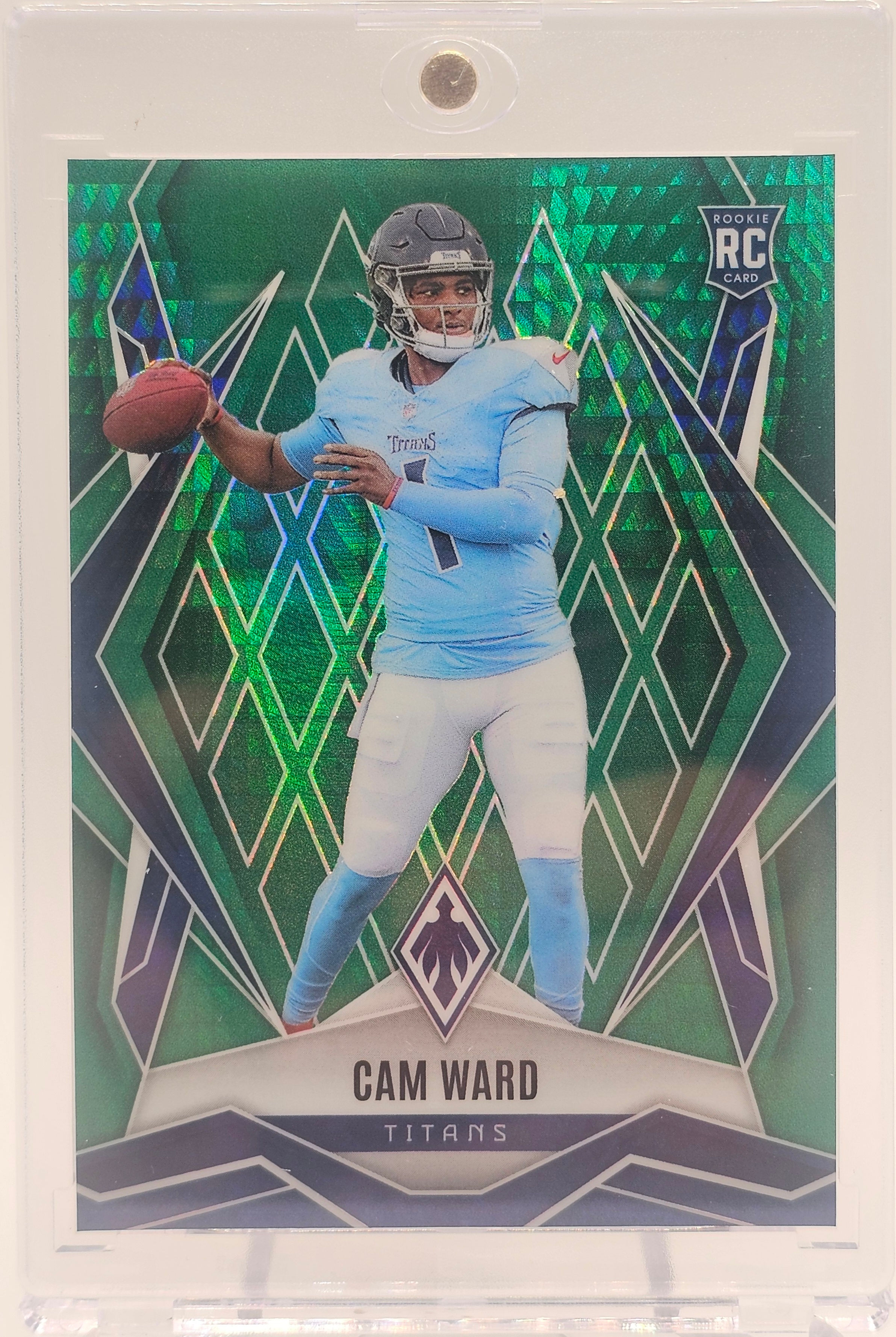 2025 Panini Phoneix Cam Ward Green Hyper Prizm 97/149