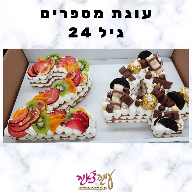 עוגת מספרים לגיל 24