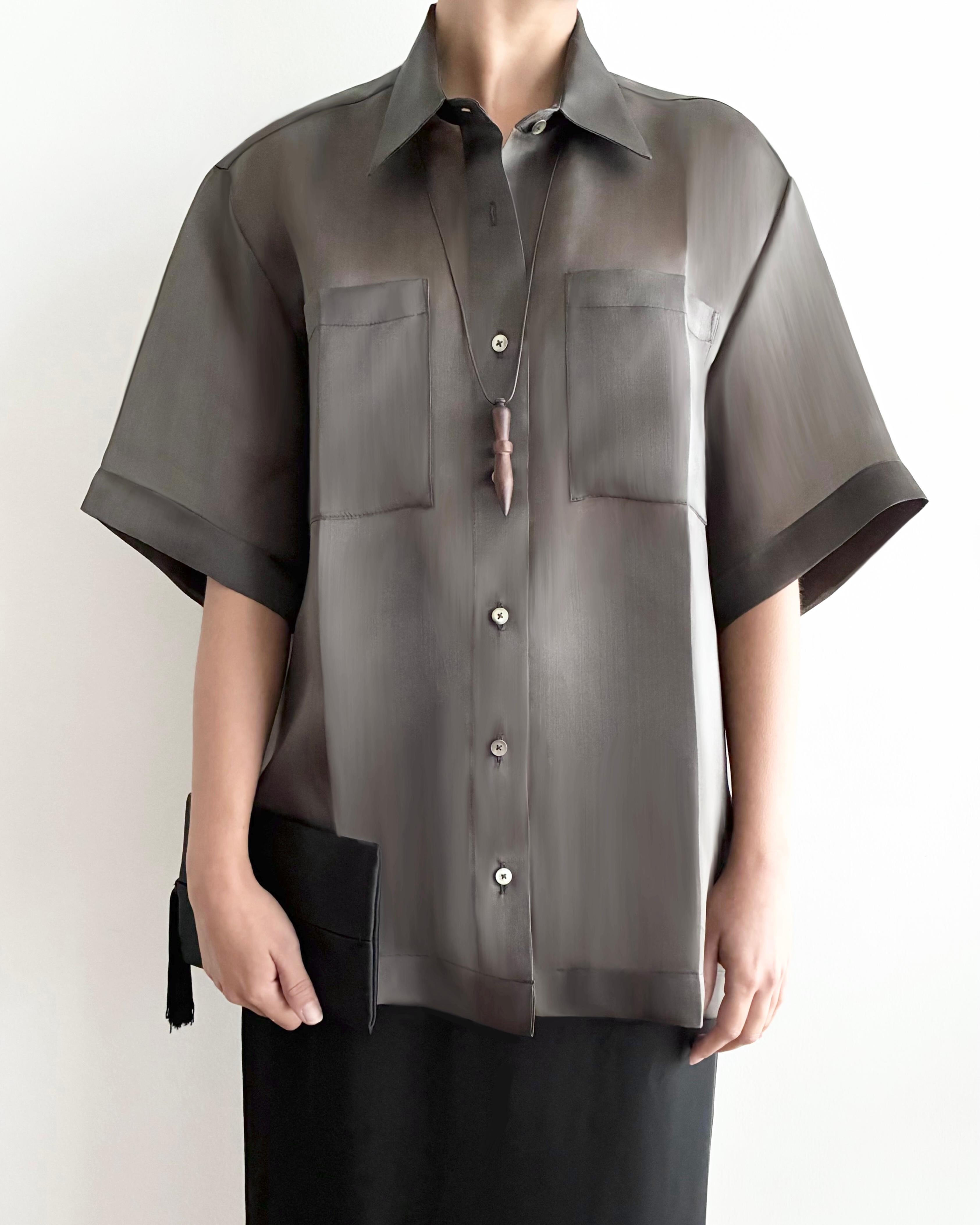 camisa de organza