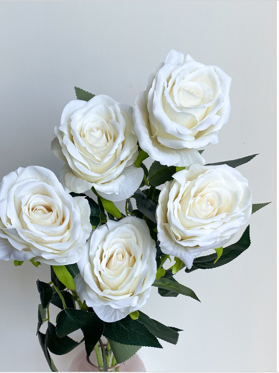 Velvet Roses (Rose Cream )  |Artificial Roses