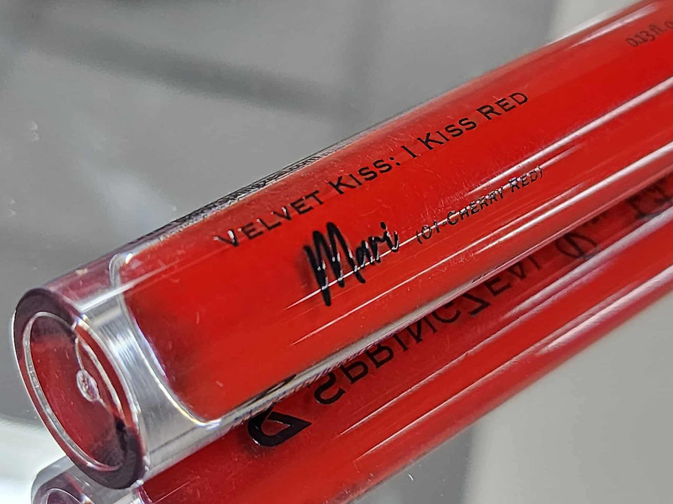 Springzeal Velvet Kiss Liquid Lipstick: Mari (Cherry Red)