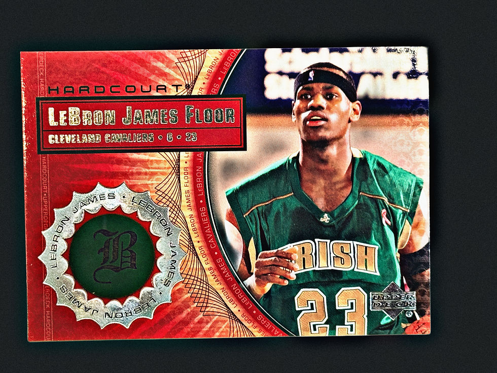 2003-04 Upper Deck Hardcourt LeBron James RC Game Floor #LB3