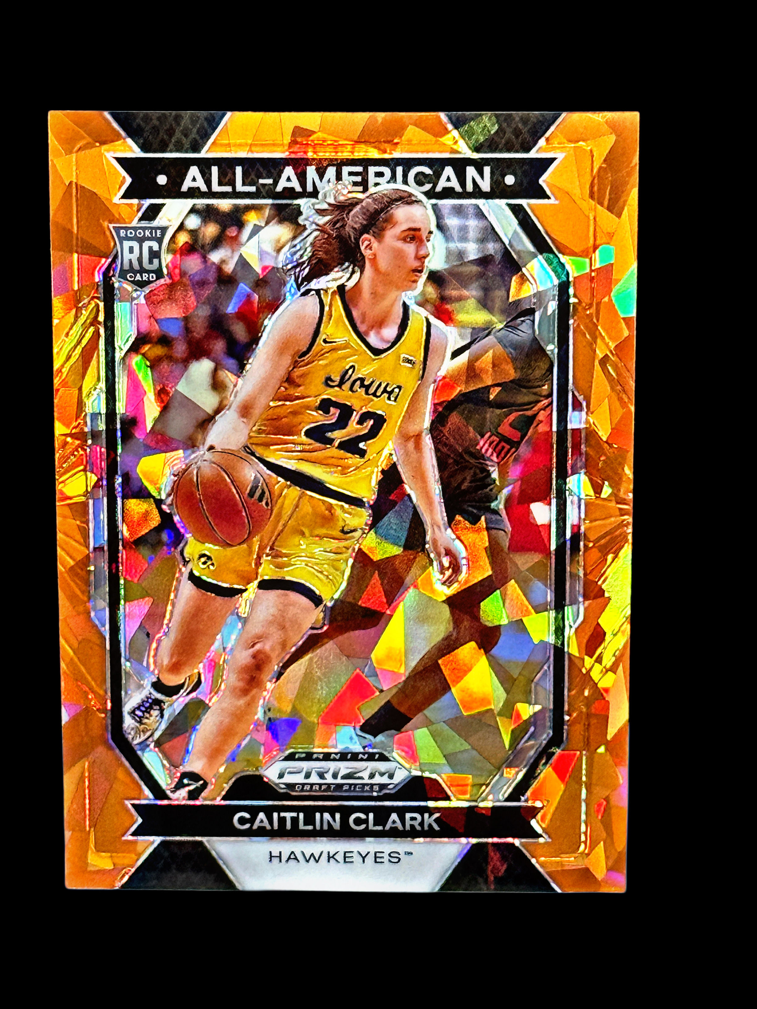 2024 Prizm Draft Picks Caitlin Clark RC Orange Ice Mint