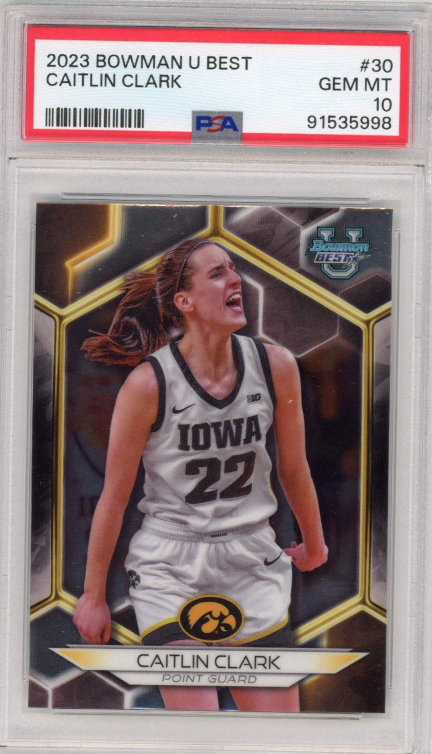 Graded 2023 Caitlin Clark #30 Rookie RC Basketball Card PSA 10 Gem Mint