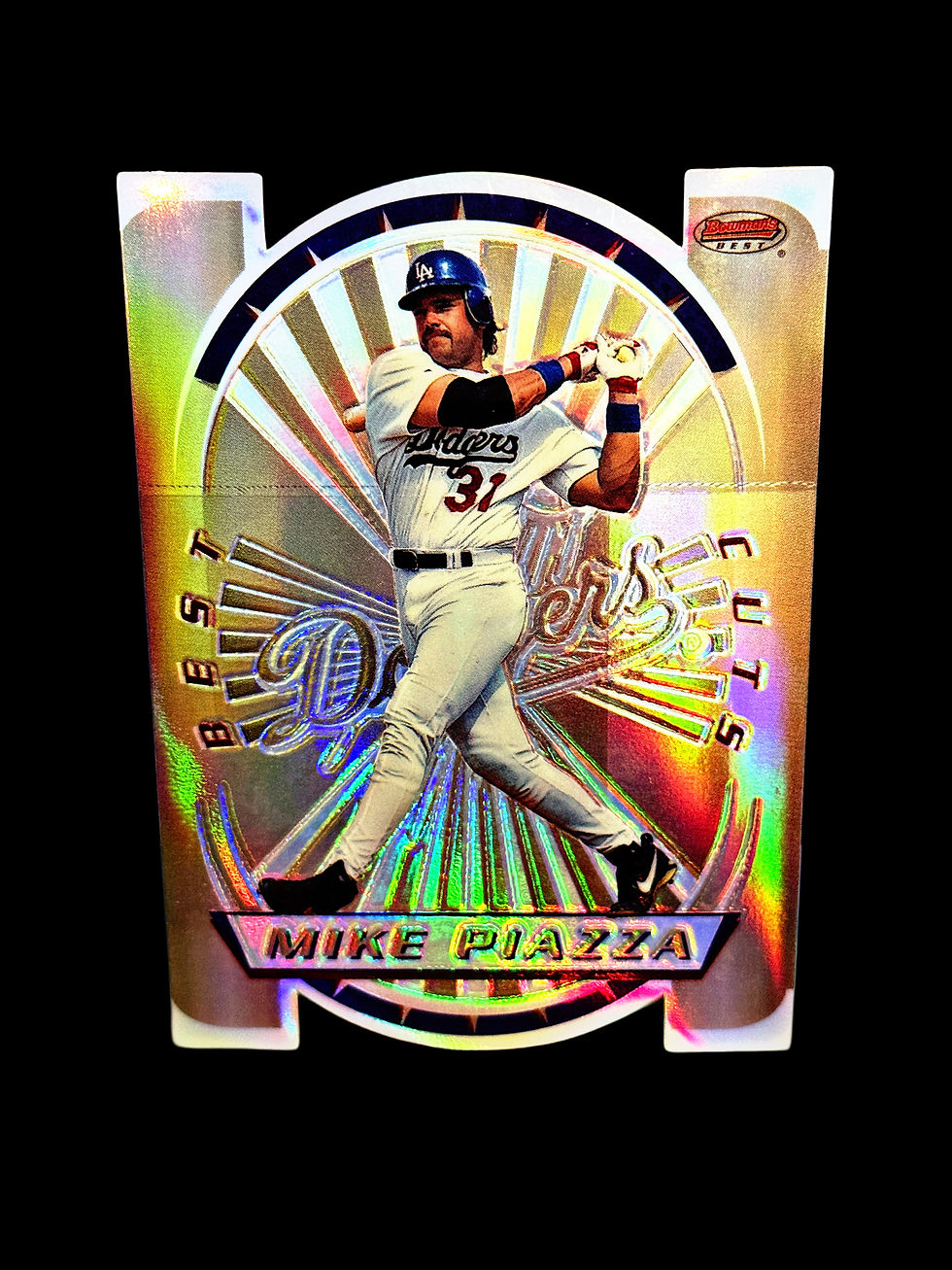 1996 Bowman’s Best Cuts Refractor Mike Piazza #9 – Rare Die-Cut