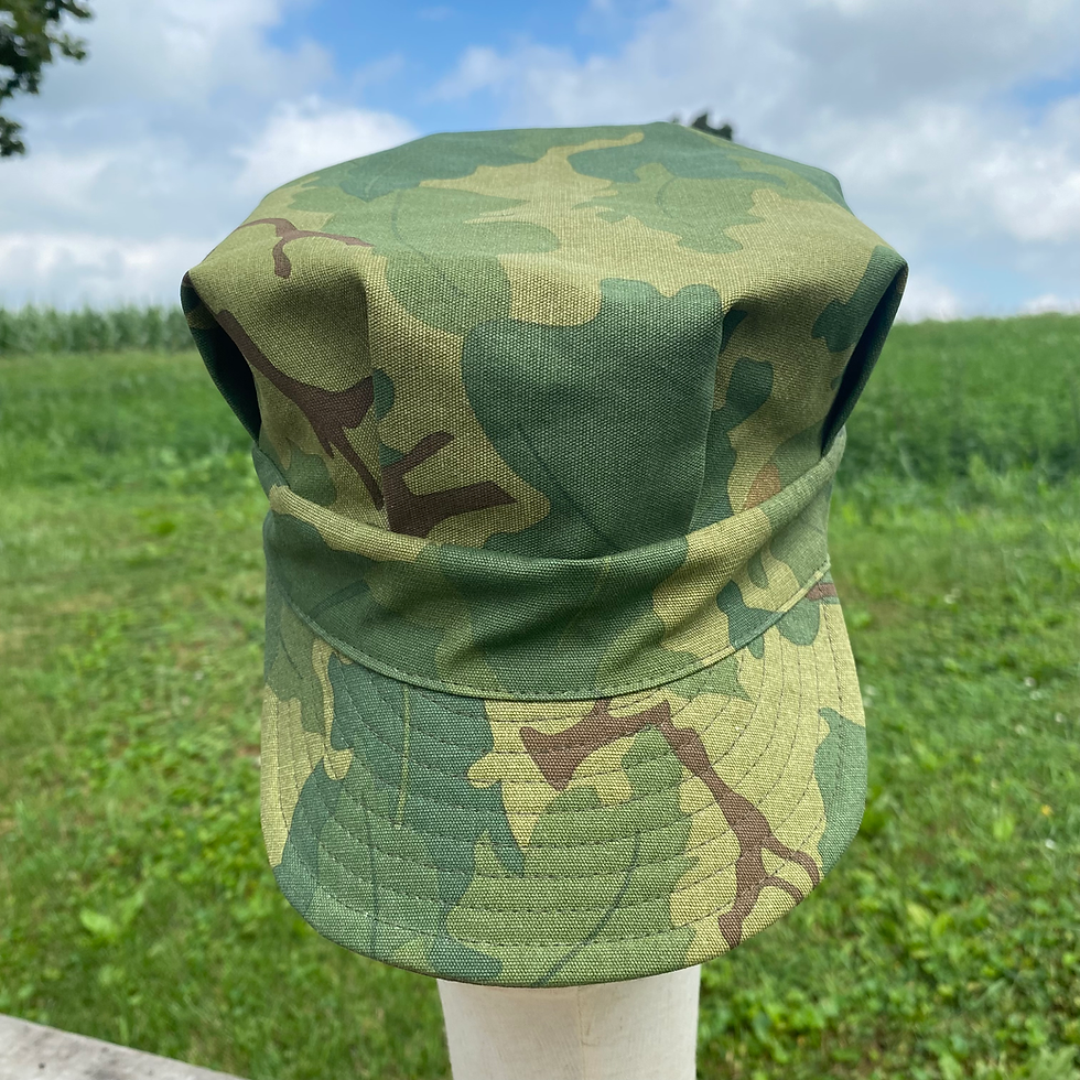 Thumbnail: Mitchell Camo Pleated Cap- Reversible