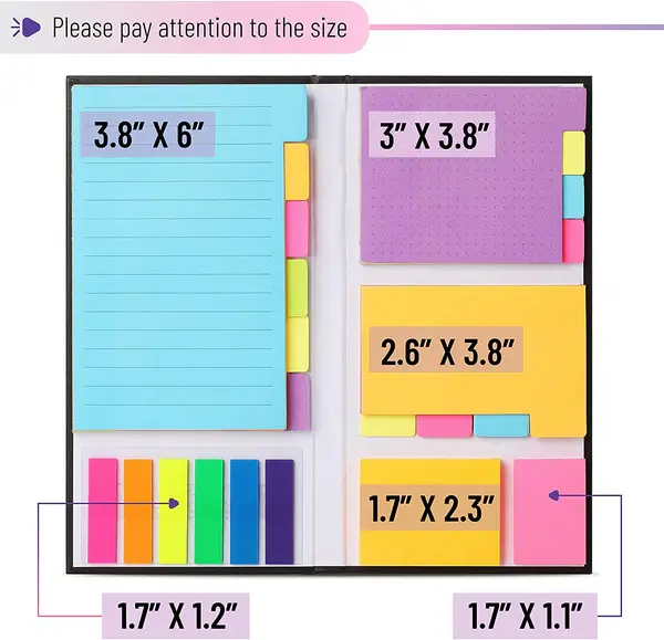 Thumbnail: Bible Sticky Notes Set, 410 Pcs, Sticky Note Dividers Tabs, Book Notes