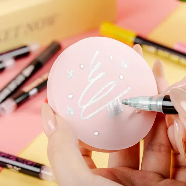 Thumbnail: Double Line Outline Markers, 24 Colors, Shimmer Markers