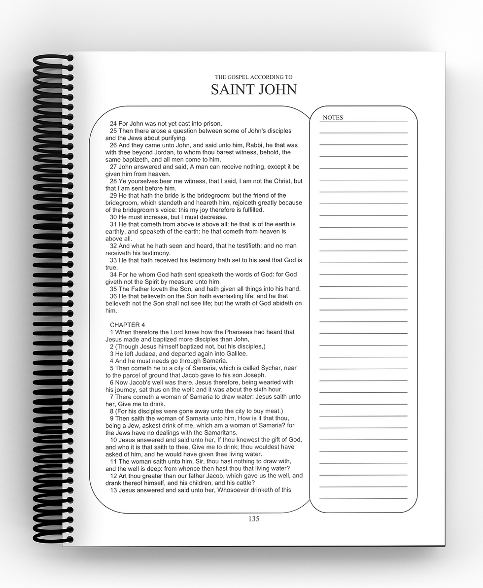 Thumbnail: New Testament KJV Spiral Bound Journaling Bible - Desert Morning