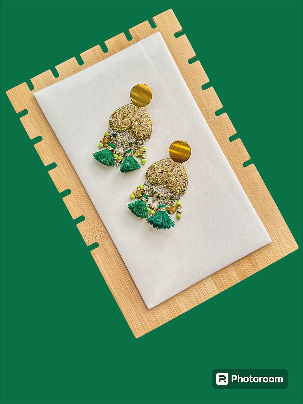 Miniatura: Orecchini cuore e nappe