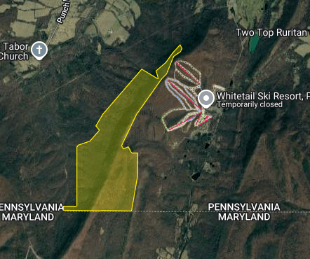 760ac Wooded Land on Whitetail Mountain, PA (Franklin Co)