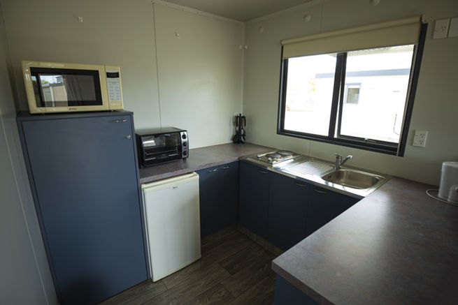 Studio Unit Kitchen Area - Alexandra Holiday Park