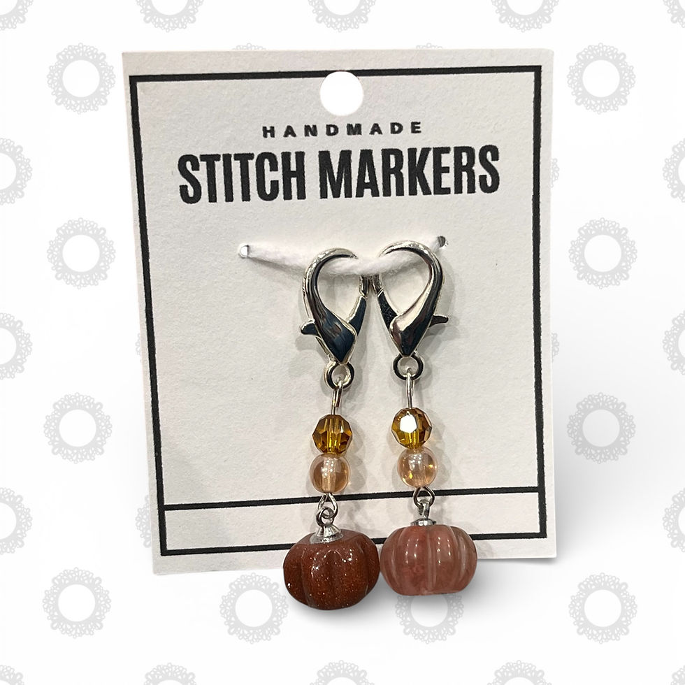 Thumbnail: Stitch Markers - Gem Pumpkins