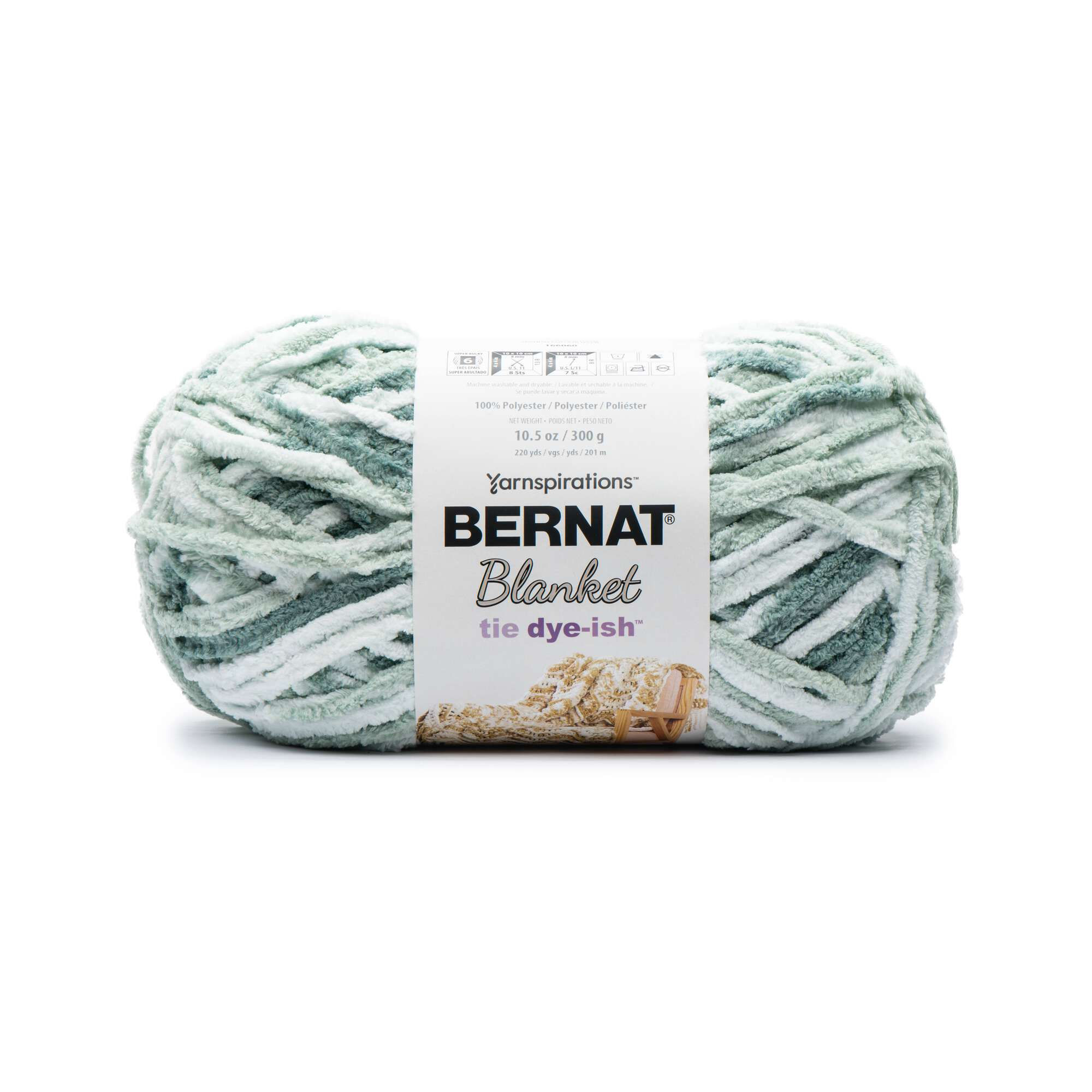 Pre-Order 2 Pack: Mossy Hills - Bernat Blanket Tie Dye-ish