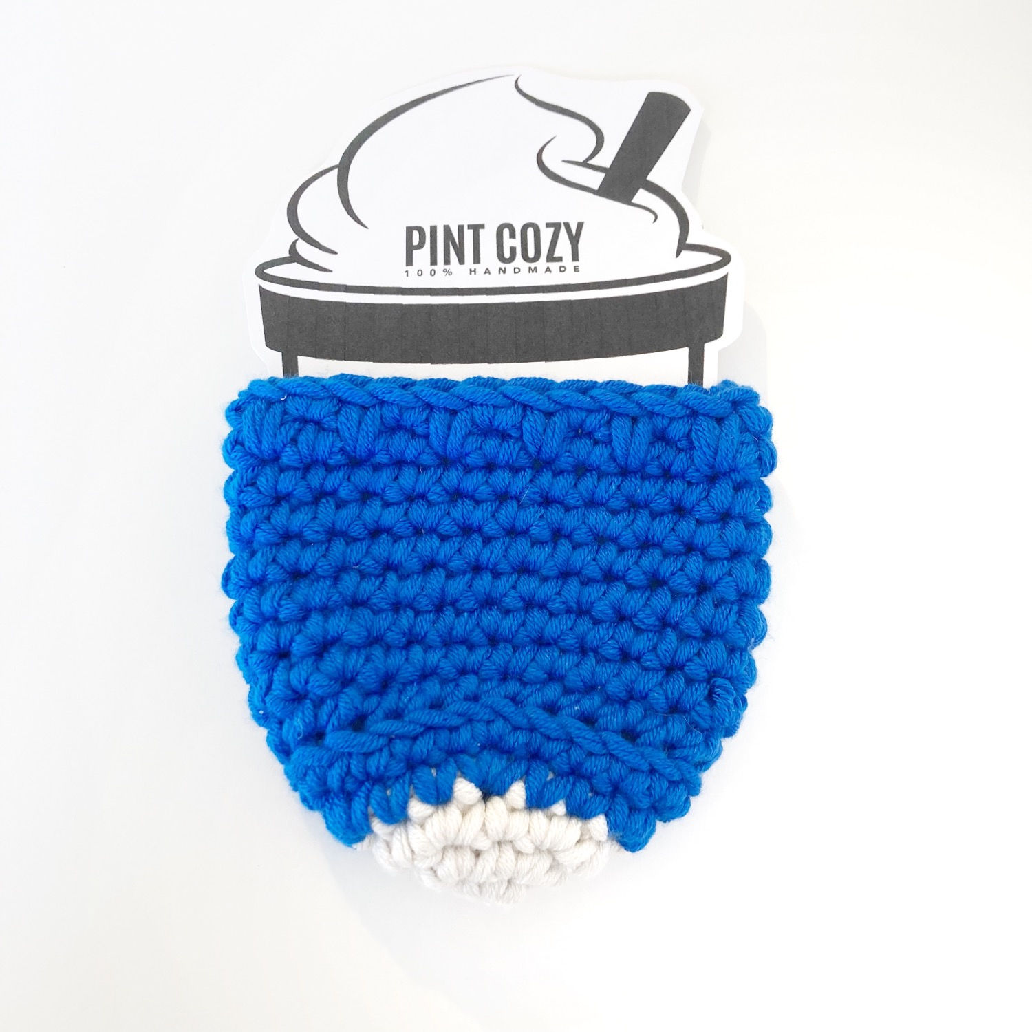 Blue & Cream - Ice Cream Pint Cozy