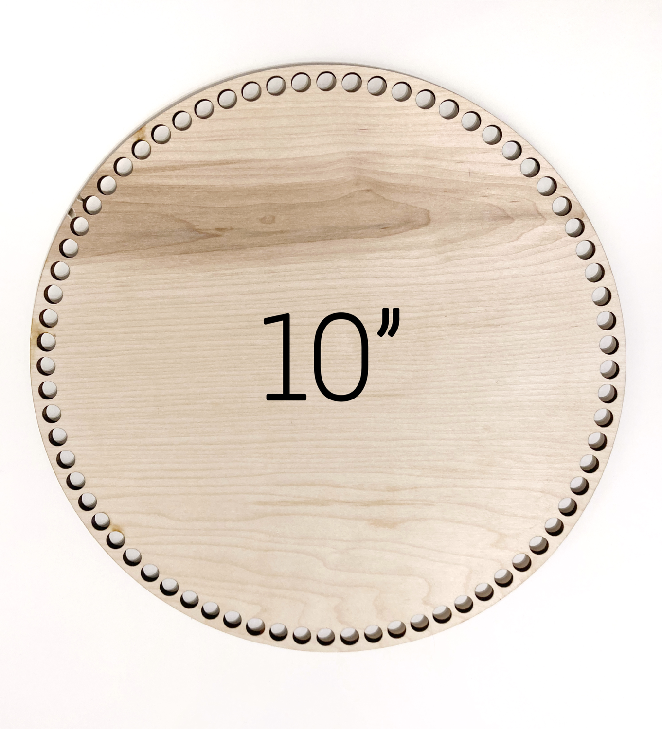 10" Round Wood Basket Bottom