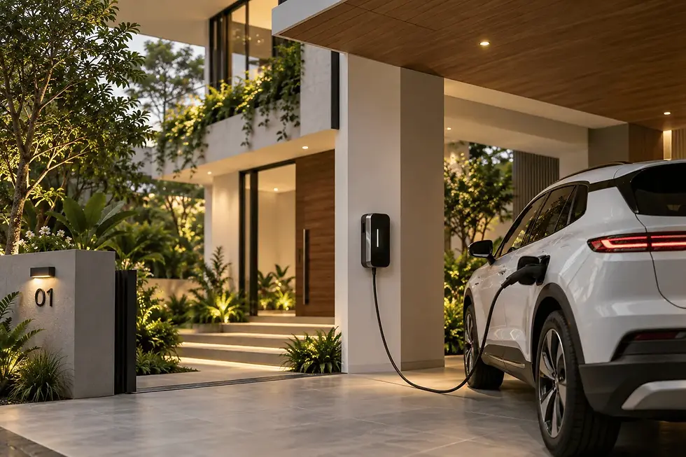 Electric vehicle charging-ready home at Grove 360