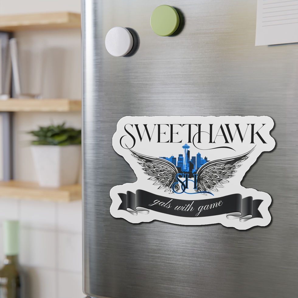 Thumbnail: Sweethawk Blue Logo Magnet | Girls With Game City Logo | Sweethawk Car Magnet